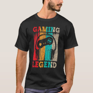 T-shirt Jeu Légende Joueur Pc Jeux Vidéo Garçons Adolescen
