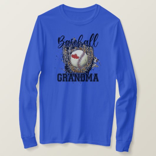 T-shirt Jeu Léopard de baseball grand-mère Tante Mère (Design devant)