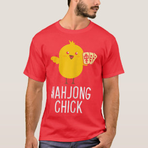 T-shirt Jeu Mah-Jongg C Joueuse de poussettes Mahjong