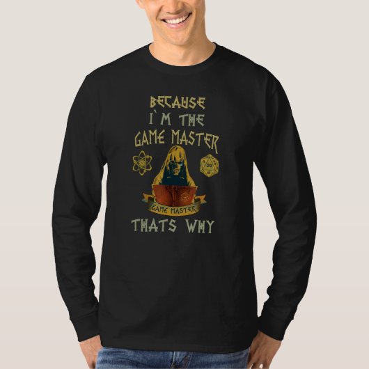 T-shirt Jeu Master Rpg D20 Dice Rôle Jeu Jeu Jeu Jeu Jeu T (Devant)
