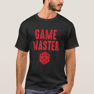 T-shirt Jeu Master Tabletop Rpg D20 Boardgame Gamer