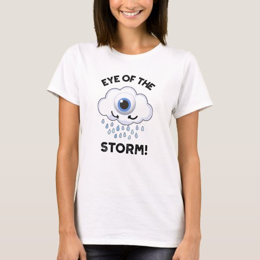 T-shirt Jeu Météo Drôle De L'Oeil De La Tempête (Devant)