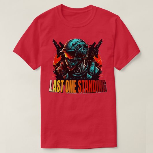 T-shirt Jeu multijoueur dernier One Standing FPS Jeu (Design devant)