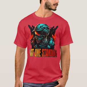 T-shirt Jeu multijoueur dernier One Standing FPS Jeu