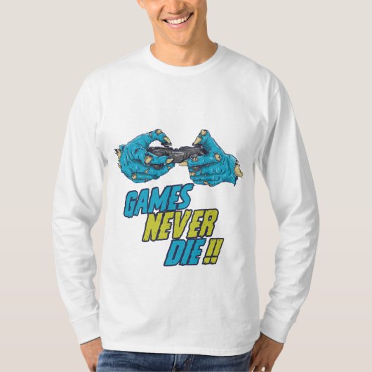 T-shirt Jeu ne meurt jamais Zombies Halloween (Devant)