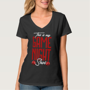T-shirt Jeu Night Board Game Board Gamer Tablett