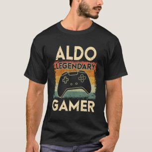 T-shirt Jeu Nom personnalisé Aldo Joueur légendaire