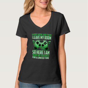 T-shirt Jeu Occasionnellement Je Quitte Ma Chambre Vidéo G