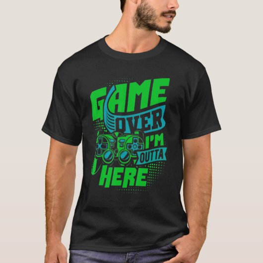 T-shirt Jeu Over, je suis dehors ici, The Ultimate Gaming (Devant)