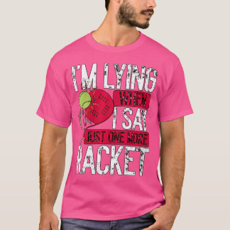 T-shirt Jeu Padel Joueur Padel Un Raquet De Raquet De Plus