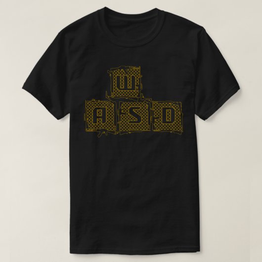 T-shirt Jeu PC WASD FPS Gamer (Design devant)