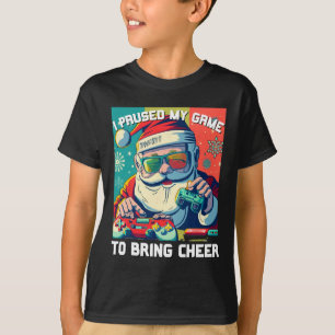 T-shirt Jeu Père Noël Noël J'Ai Suspendu Mon Jeu Pour Appo