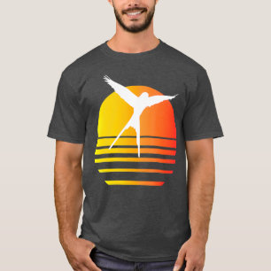 T-shirt Jeu Plate-forme de tableau d'oiseaux