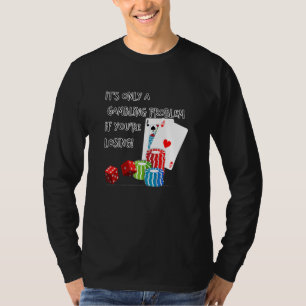 T-shirt Jeu Poker Jeux Chips Casino Fentes Costume