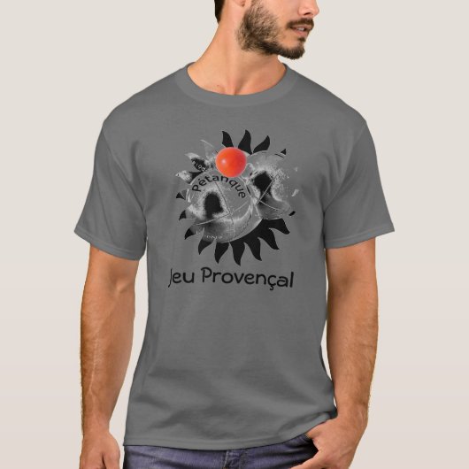 T-shirt "Jeu Provencal " de Petanque (Devant)