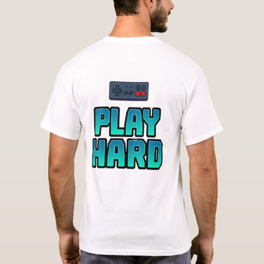 T-shirt Jeu Rétro Sur Joystick Icon Tee (Dos)