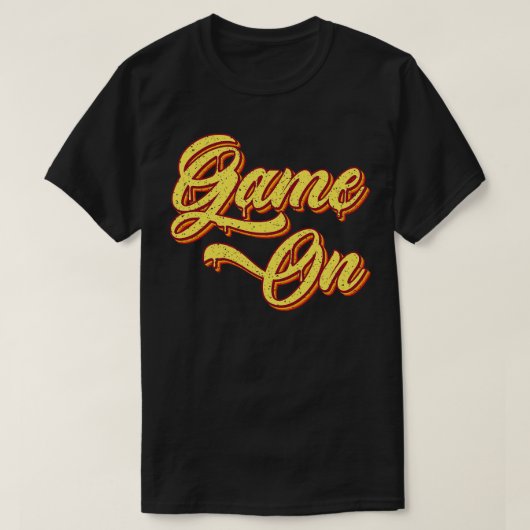T-shirt Jeu Rétro Sur La Typographie (Design devant)