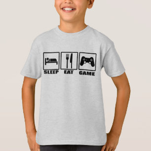 T-shirt Jeu Sleep Eat