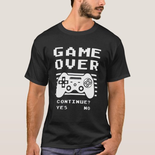 T-shirt Jeu sur continuer le jeu (Devant)