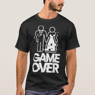 T-shirt Jeu sur Glitch Bride Groom Drôle Mariage