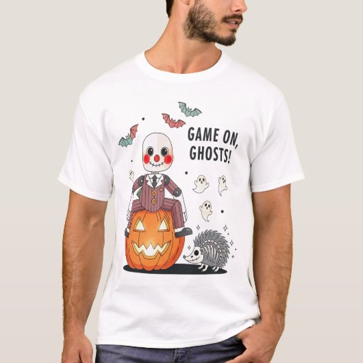 T-shirt Jeu sur Halloween des fantômes (Devant)