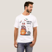 T-shirt Jeu sur Halloween des fantômes (Devant entier)