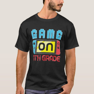 T-shirt Jeu Sur Jeu De 7E Année Joueur De Retour À L'École