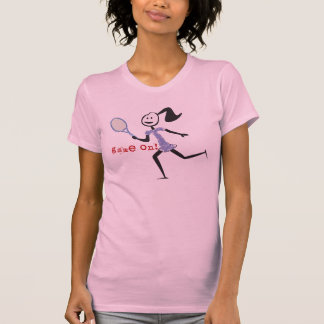 T-shirt Jeu sur la pièce en t de tennis