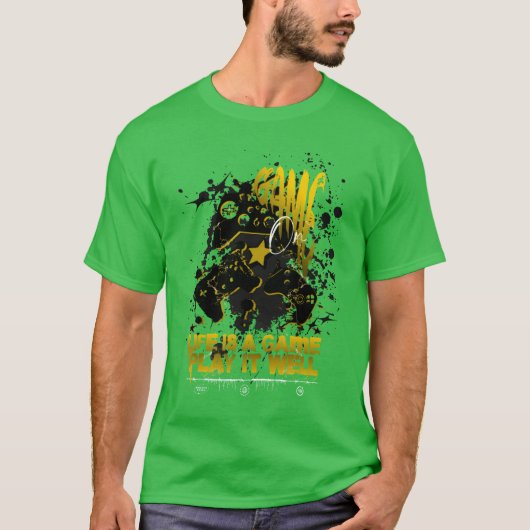 T-shirt Jeu sur la vie est jeu jouer il bien fille (Devant)