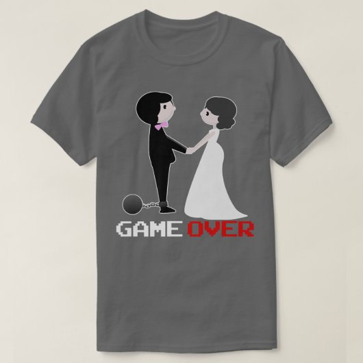 T-shirt Jeu sur Mariage Groom JGA cadeau (Design devant)