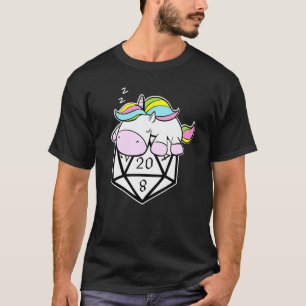 T-shirt Jeu Tabletop Dice Unicorn Dice RPG