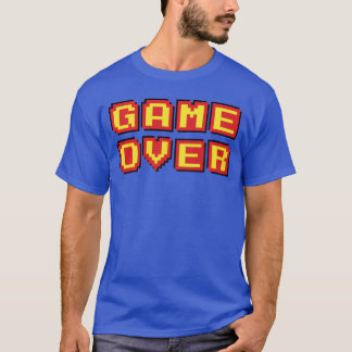 T-shirt Jeu Terminé Jeux Vidéo Rétro Vintage Cadeau de jeu