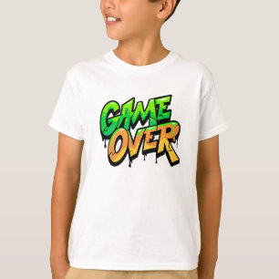 T-shirt Jeu Terminé pour Enfants Drôle – Design Goutte à G