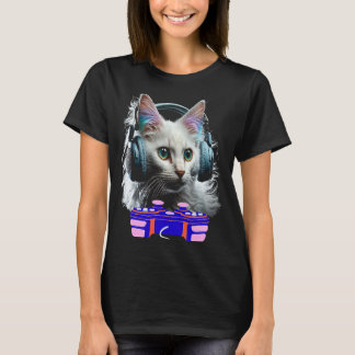 T-shirt Jeu Turc Angora Chat Joueur Animal Vidéo Jeu