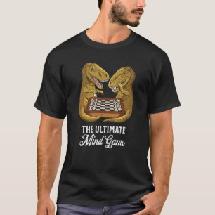 T-shirt Jeu Ultimate Mind Dinosaur Rex Joueur d'échecs