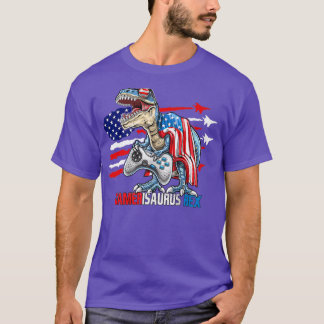 T-shirt Jeu vidéo 4 juillet T Re Dinosaur Amerisaurus R
