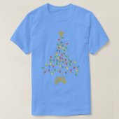 T-shirt Jeu Vidéo amusant Noël Arbre Lumières Jeu de Noël (Design devant)