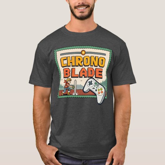 T-shirt Jeu vidéo Chrono Blade Retro (Devant)