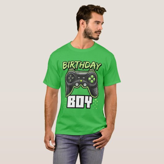 T-shirt Jeu vidéo de Birthday Boy (Devant entier)