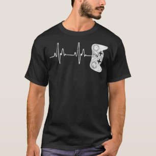 T-shirt Jeu vidéo de Gamer Heartbeat