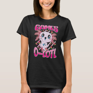 T-shirt Jeu vidéo de la console Axolotl de mignonne