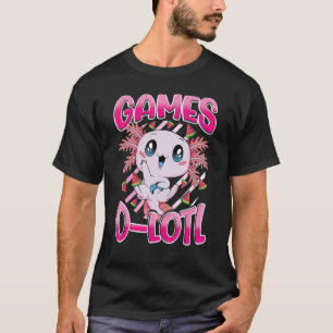 T-shirt Jeu vidéo de la console Axolotl de mignonne