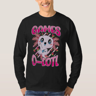 T-shirt Jeu vidéo de la console Axolotl de mignonne