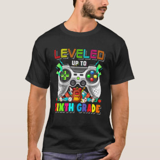 T-shirt Jeu Vidéo De Niveau Déverrouillé De Sixième Année