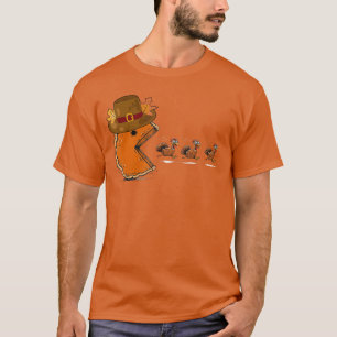 T-shirt Jeu vidéo de Thanksgiving Manger de la dinde Joueu