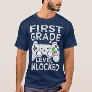 T-shirt Jeu vidéo déverrouillé de première année Retour à
