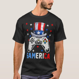 T-shirt Jeu vidéo du 4 juillet Gamerica Enfants Garçons Ho