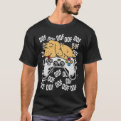 T-shirt Jeu Vidéo Golden Retriever Noob Oof Kids Boys Gi (Devant)