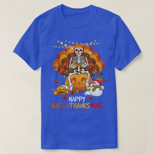 T-shirt Jeu Vidéo Hallothanksmas Halloween Jeu S (Design devant)