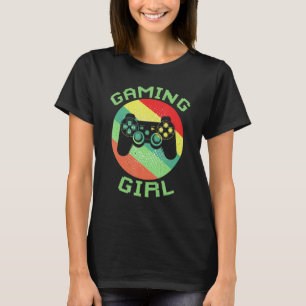 T-shirt Jeu Vidéo Jeu Joueuse Joueuse Retro Vintage